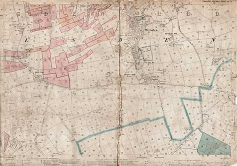 Old map of Wilsden, Yorkshire, in 1893