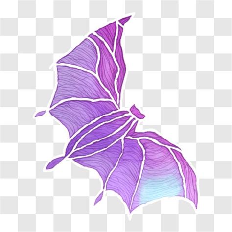 Download Stylized Bat Silhouette in Purple and Blue PNG Online ...