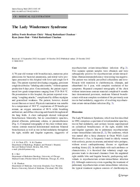 (PDF) The Lady Windermere Syndrome | Dr Vishal Chauhan - Academia.edu