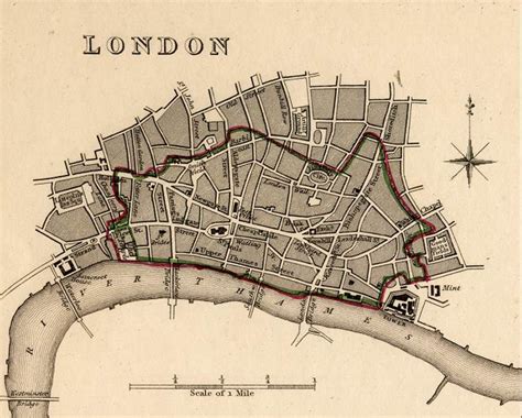 Old Map Of London 1830 Bumpus Old Map Reprint Old Map - vrogue.co