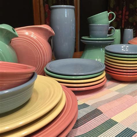 It’s been a happy week using my Fiesta dishes in the pretty pastels. I’ll have to make sure they ...