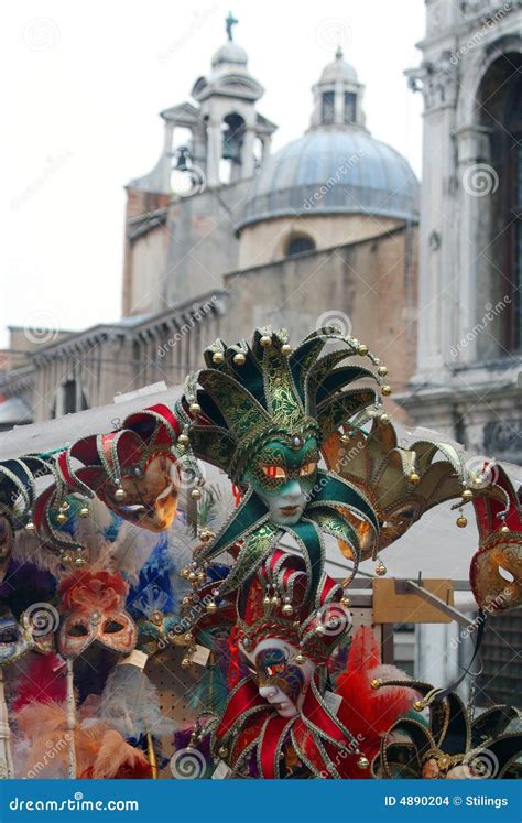 Masquerade masks venice stock photo. Image of canal, gondolas - 4890204