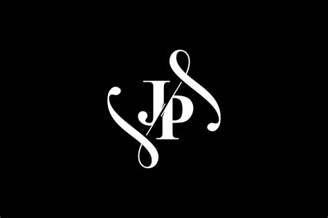 JP Monogram logo Design V6 By Vectorseller | TheHungryJPEG