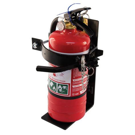 MEGAFire 2.5kg Heavy Duty Black Powder Coated Steel Fire Extinguisher ...