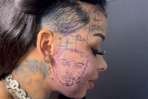 Chrisean Rock Gets a Massive Blueface Tattoo on Her Face - XXL