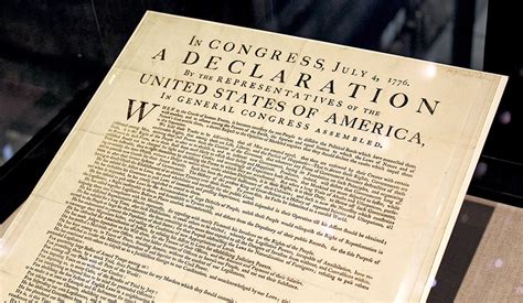 First printing of Declaration of Independence on view at Beinecke June ...