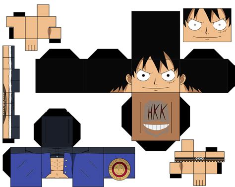 Luffy Paper Toy | Free Printable Papercraft Templates