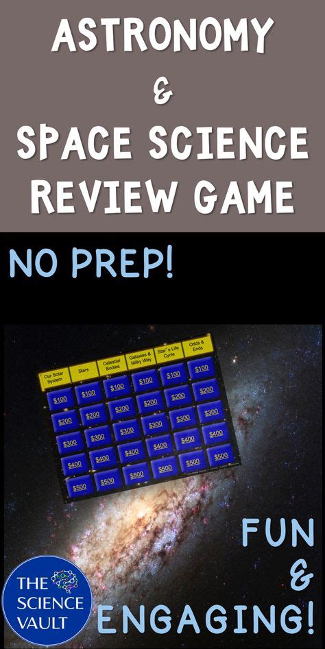 Astronomy & Space Science Review Game in 2020 | Science review games, Science teaching resources ...