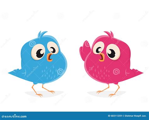 Talking Birds Background Royalty-Free Stock Photography | CartoonDealer ...