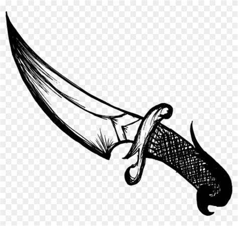 Black And White Knife Png Free Images Toppng Transparent - Knife Drawing, Png Download - 850x767 ...