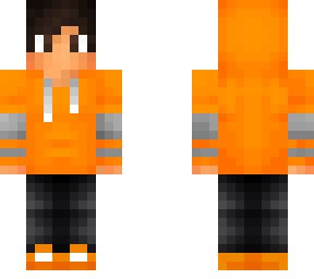 Orange Hoodie | Minecraft Skin