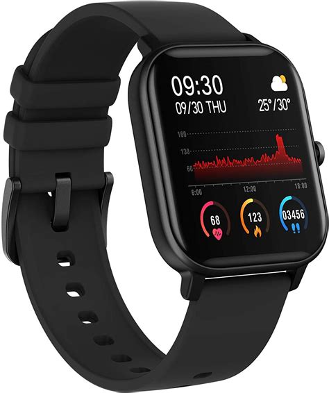 Smart Watch Fitness Tracker with Heart Rate Monitor - Black | at Mighty Ape NZ