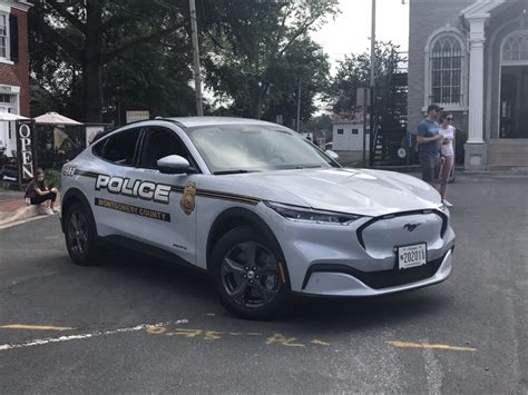 Montgomery County Unveils New Mustang Mach-E Police Cruisers - The MoCo Show