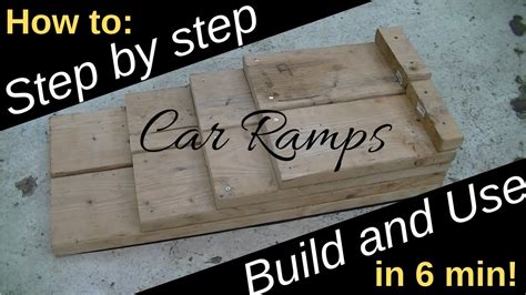 Great DIY idea for Cars! Homemade Car Ramps - YouTube