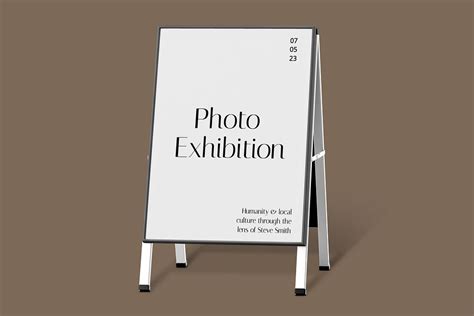 Foldable a-frame sign mockup, photo | Premium PSD Mockup - rawpixel