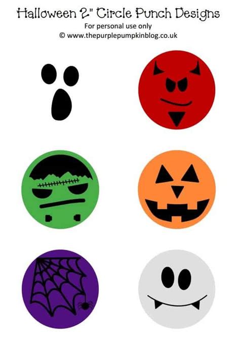 Halloween Circle Punch Printable » The Purple Pumpkin Blog