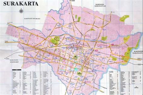 Surakarta Map and Surakarta Satellite Image