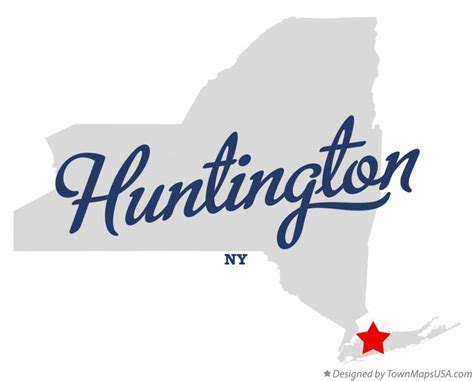 Map of Huntington, NY, New York