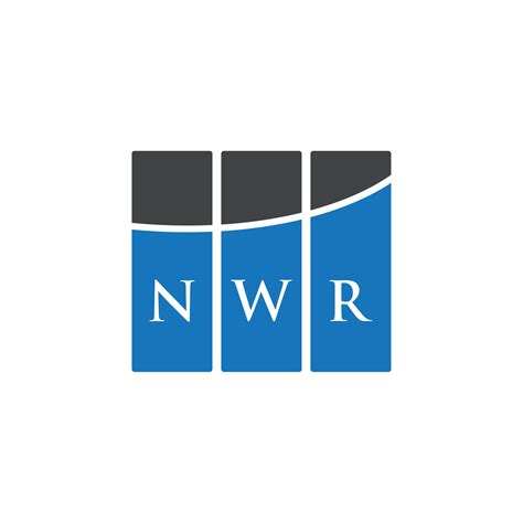 NWR letter logo design on WHITE background. NWR creative initials ...