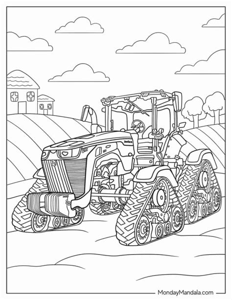 John Deere Tractor Coloring Pages Free