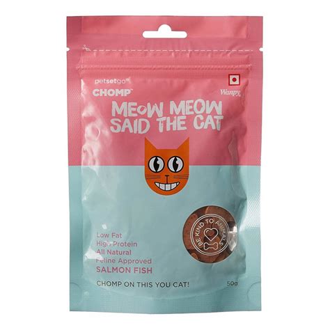 Buy Chomp Salmon Fish Cat Treats, 50gm Online at Low Price in India ...