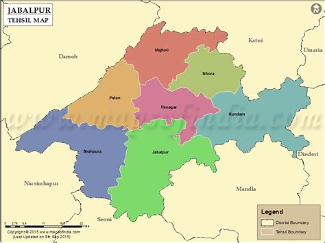 Jabalpur Tehsil Map, Jabalpur Tehsil List