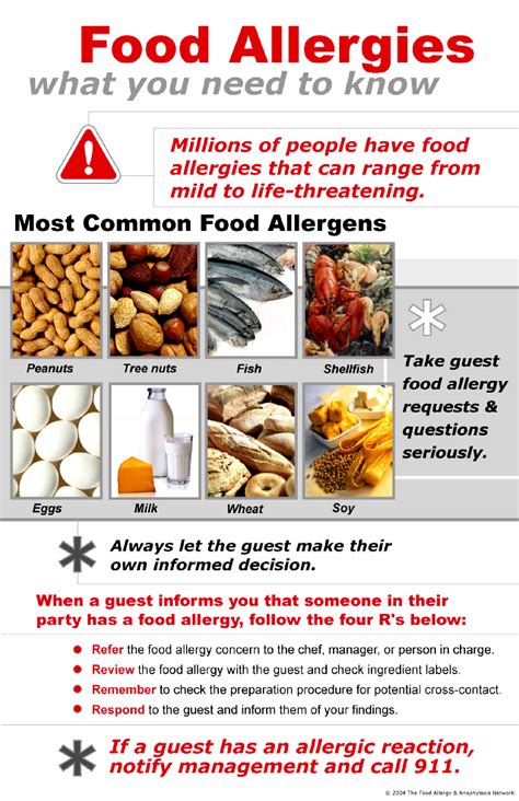 Food Allergens Poster Printable – NBKomputer