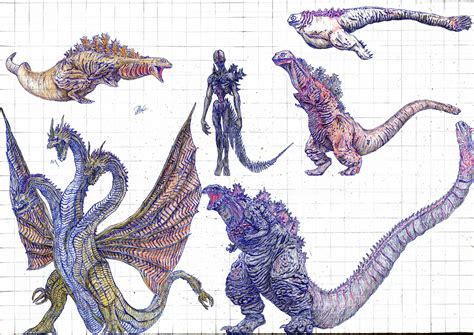 ArtStation Every Shin Godzilla Forms And Shin King Ghidorah, 56% OFF