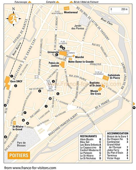 Poitiers Map - France