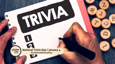 NATIONAL TRIVIA DAY | January 4 - National Day Calendar