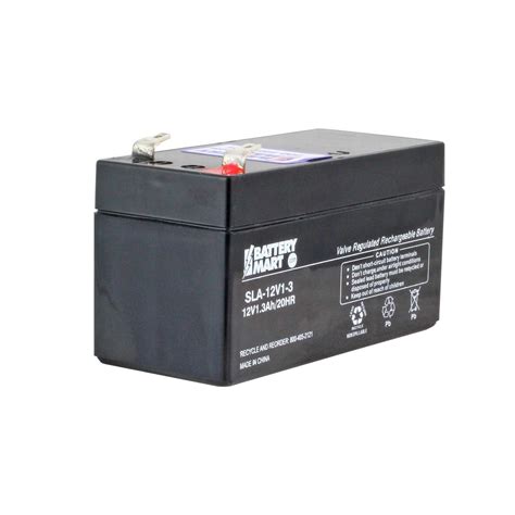 12 Volt 1.2 Ah Sealed Lead Acid Rechargeable Battery - F1 Terminal ...