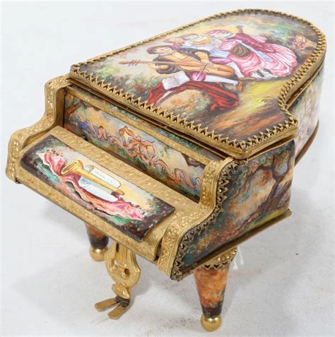 Austrian Enameled Grand Piano Form Music Box | September 2008 ...