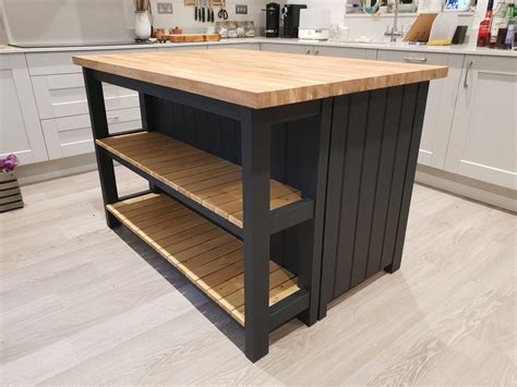 Kitchen Island With Shelves the Mullion - Etsy | Kitchen island ...