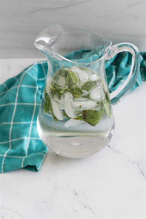 Mint Infused Water Recipe - The Wooden Spoon Effect