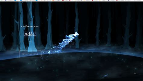 Adder Pottermore Patronus | Pottermore patronus, Patronus, Hogwarts