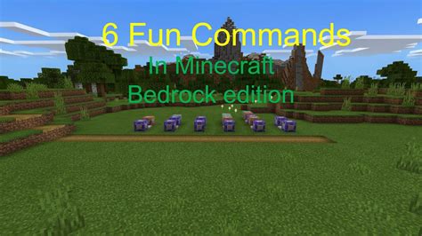 6 Fun commands you can do in Minecraft Bedrock edition - YouTube