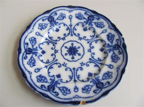 Vintage Blue and White Plate