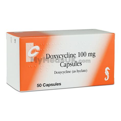 Buy Doxycycline Capsules (100mg) Online | MyMedsUK | MyMedsUK