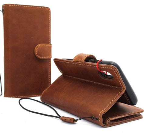 Genuine real leather for apple iPhone XR case cover wallet credit hold – DAVISCASE