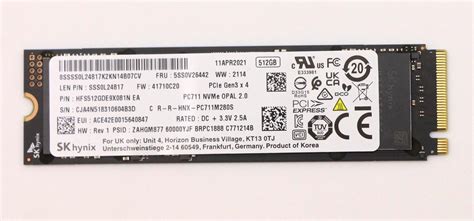 SK Hynix PC711 1TB HFS001TDE9X073N vs SK Hynix PC711 512GB HFS512GDE9X081N