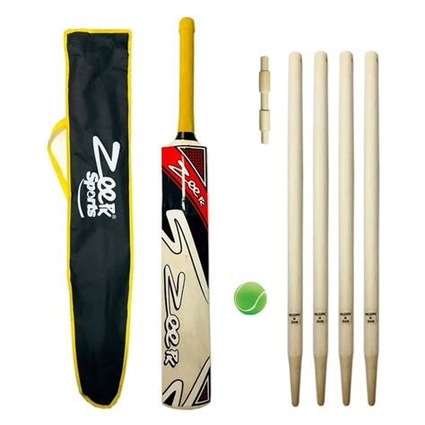 Cricket Bat Complete Kit for Kids Age 8-14 years Red Color Outdoor ...