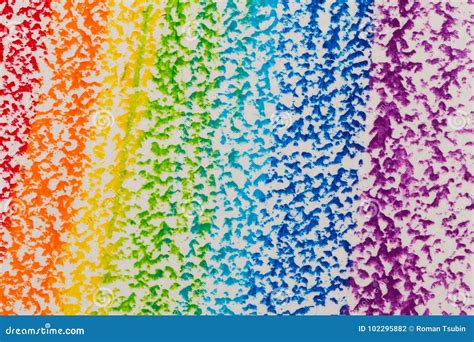 Crayon rainbow background stock photo. Image of handmade - 102295882