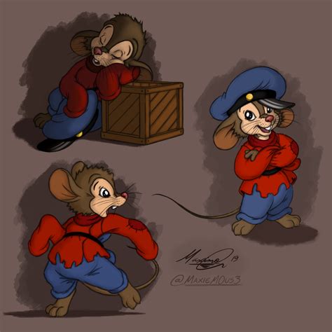 Maxime L. - Fievel Mousekewitz Sketches [Fan Art]