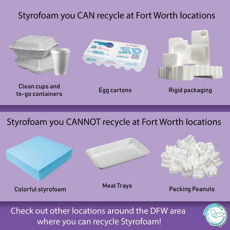 Did you know Fort Worth has 4 drop off locations to recycle Styrofoam ...