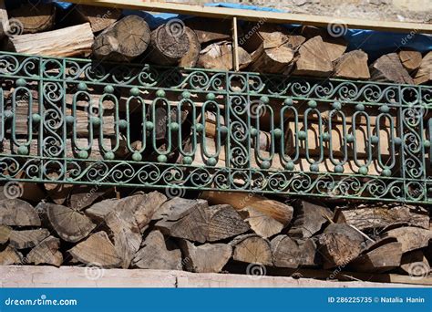 Stacking Firewood. Pile of Firewood Logs Stock Image - Image of travel ...