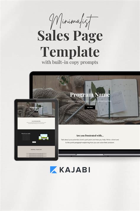 Kajabi Sales Page Template for Coaches and Course Creators - Etsy in ...