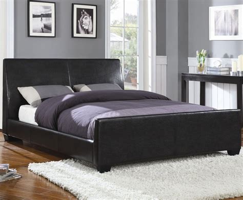 This is the bed. I really like the black leather design and the shape ...