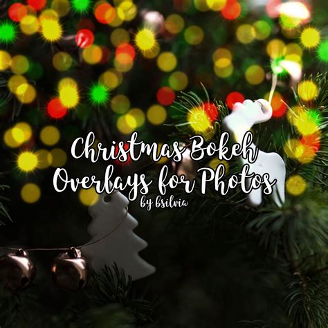 Christmas Bokeh Photo Overlays 50 Bokeh Digital Backdrop - Etsy