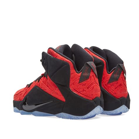 Nike LeBron XII EXT 'Red Paisley' University Red & Black | END. (US)