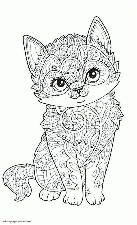 Nice Animal Coloring Pages For Adults Cut And Paste Worksheets Shapes